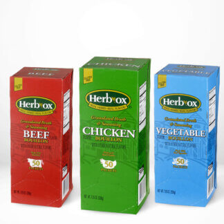 All flavors of Health Labs Herb-Ox® Instant Broth
