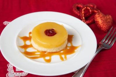 Pineapple upside-down cake dessert for dysphagia diets